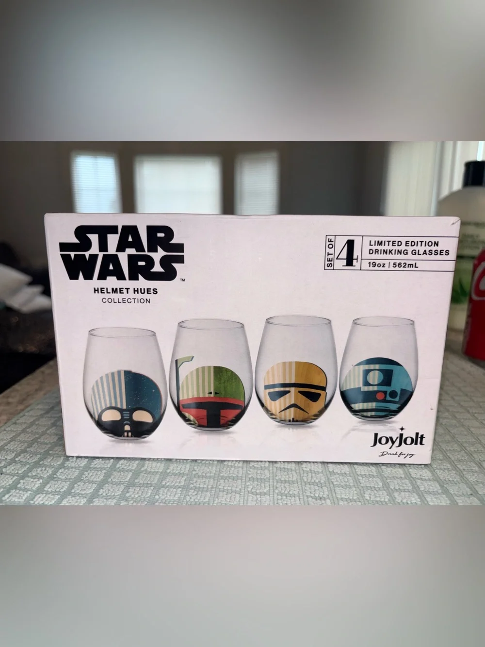 JoyJolt Star Wars Helmet Stemless Glasses - Multicolor Set of 4